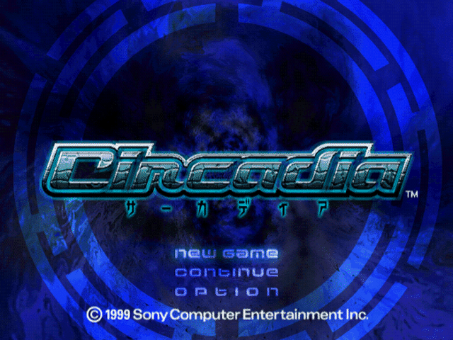 Circadia title screen for Playstation